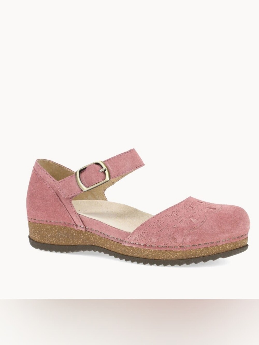 Dansko Ash Rose Embroidered Suede Mae Mary Jane Sandal EUR 42